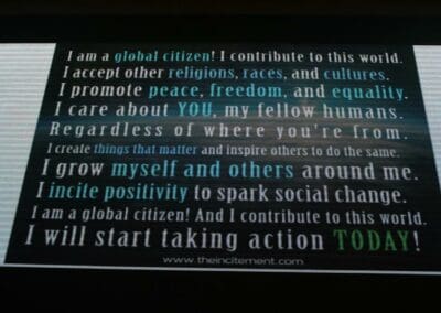 The 2013 Global Youth Fest presents the Global Youth Pledge