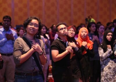 Participants make the Global Youth Pledge