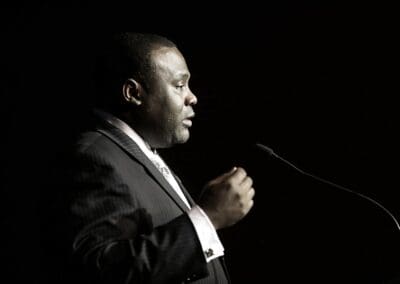 Mr. Corey Arnez Griffin at Closing during Global Peace Convention 2014