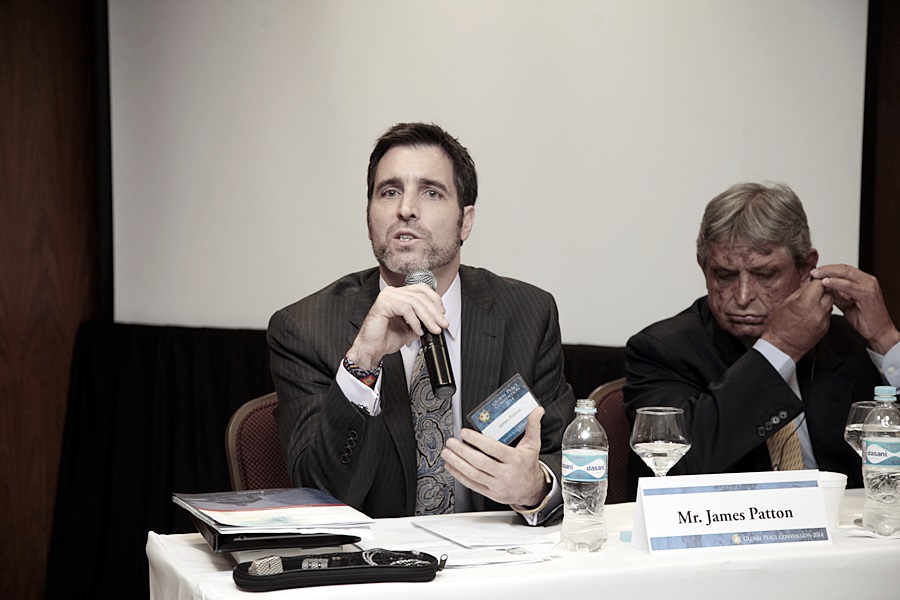 Mr. James Patton at Interfaith Panel during Global Peace Convention 2014