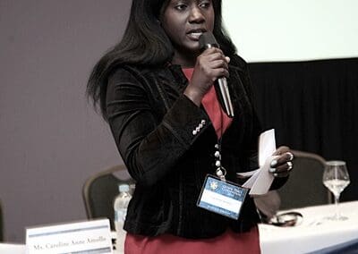 Caroline Amollo at Education Session during Global Peace Convention 2014