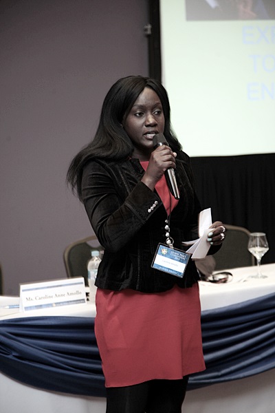 Caroline Amollo at Education Session during Global Peace Convention 2014