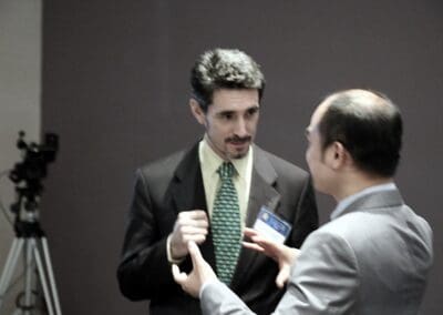 Marco Roncarati and Nicholas Lee at Global Peace Convention 2014