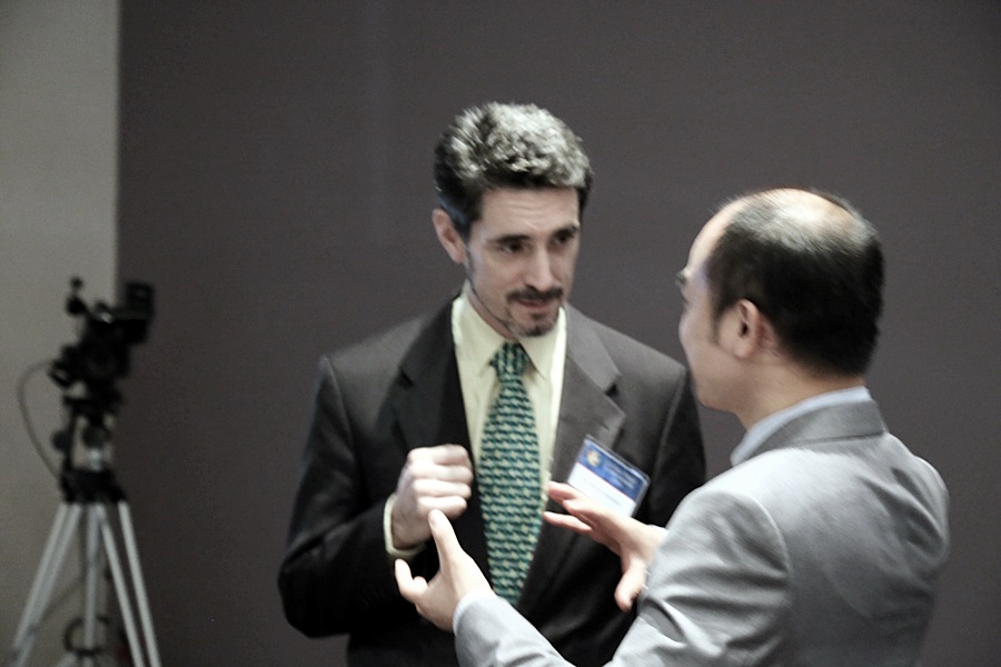 Marco Roncarati and Nicholas Lee at Global Peace Convention 2014
