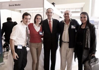 H.E. Colom and volunteers at Global Peace Convention 2014