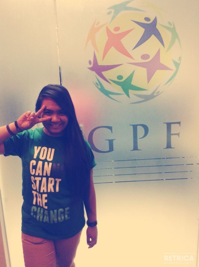 Global Peace Foundation volunteer excited to help children receive better education.