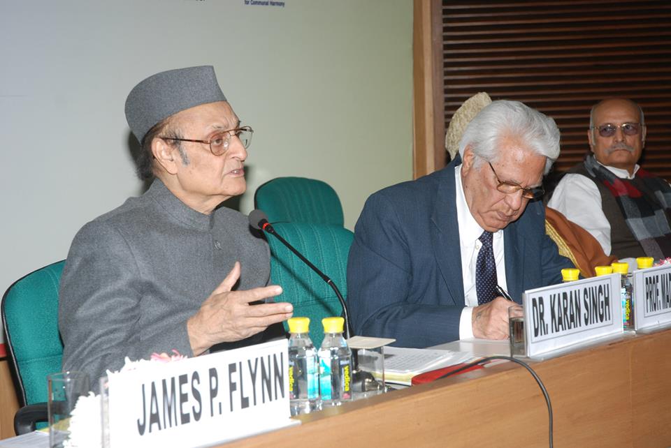 Dr. Karan Singh and Prof. Madan Mohan Verma speak