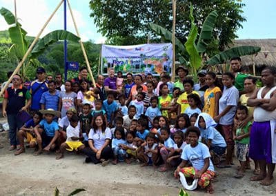 Global Peace Foundation Volunteers and locals at All Lights Village launch.