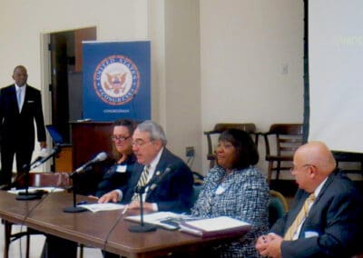 Congressman G.K. Buttefield with Panelists