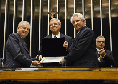 GPF Int. President Receives Award at Brazil's National Congress