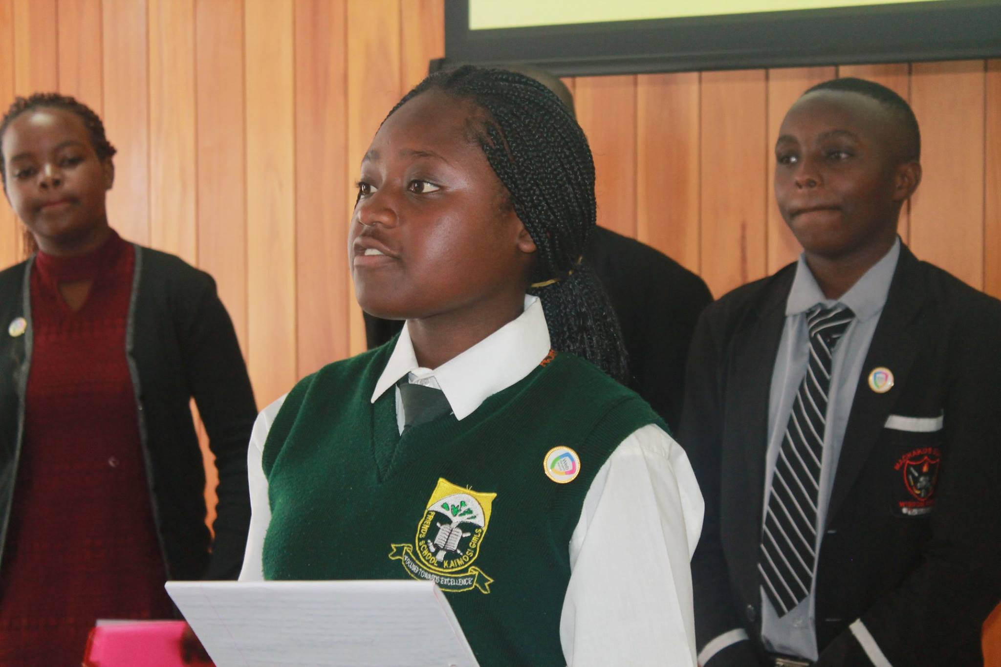 Youth presentation at stakeholders meeting