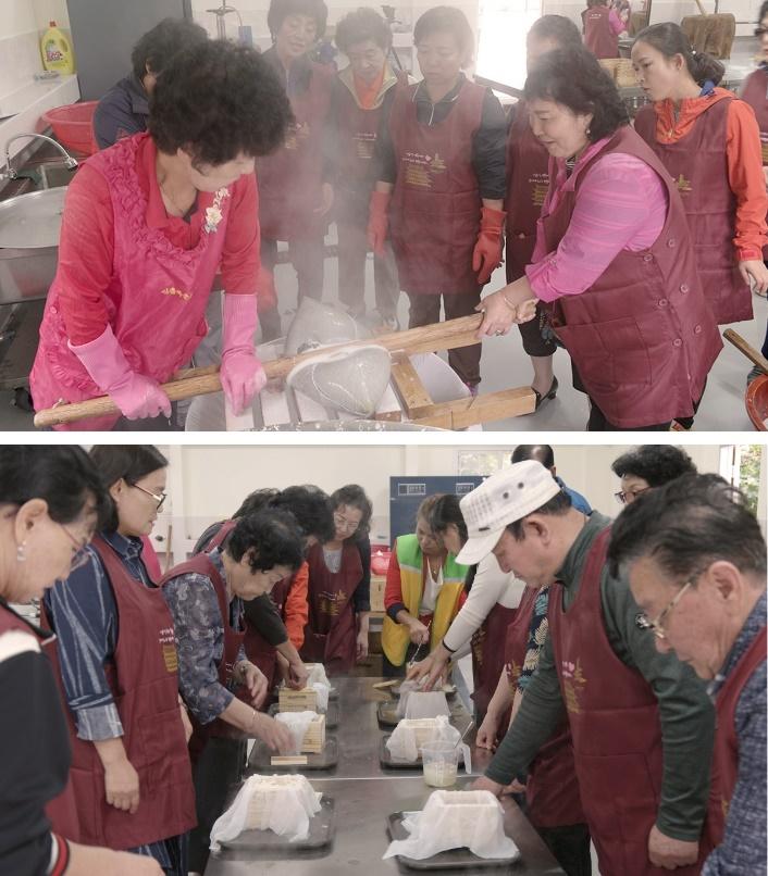 A group of Defecting North Korean Women are preparing food in a kitchen, finding empowerment and economic freedom.