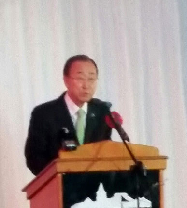 Ban Ki Moon, Tipperary Peace Award, Ireland - May 2015