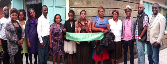Global Peace Women Kenya and local clergy show support for Peace Begins in the Home Campaign