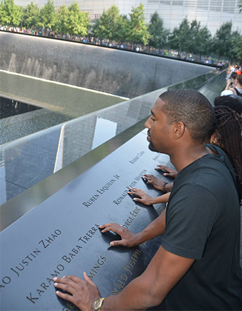 IYLA visit 9-11 memorial