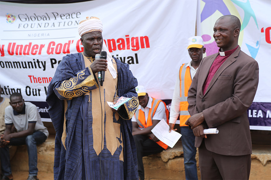 Religious leaders speak at Mando peace festival