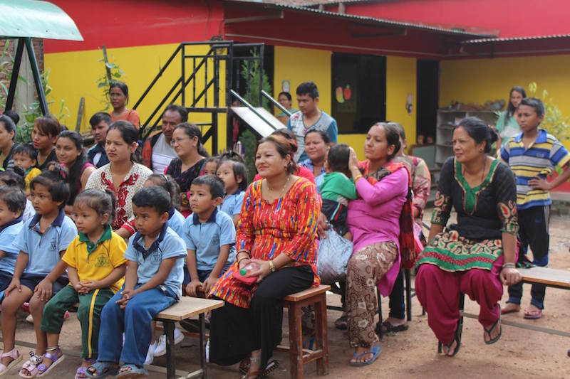 Audience watches Nepal students perform