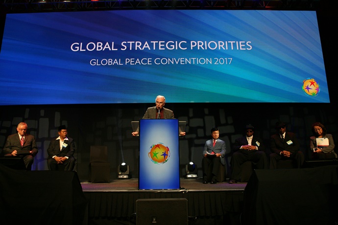 "Global Strategic Priorities" Plenary II of the Global Peace Convention 2017.