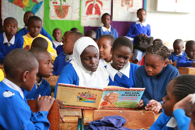 Children in a CCI classroom in Kenya