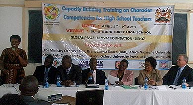 GPF Kenya hosts Character Competency Training for High School Principals and Teachers.