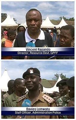 Chief Inspector Davis Lomwatu and GPF Director of Resource Development Vincent Rapando Interviewed on GPS News.