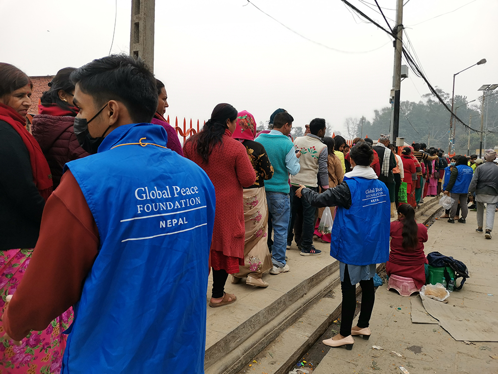 GPF volunteers help keep crowds orderly and safe