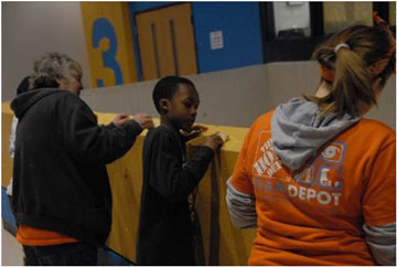 Home Depot, one of GPFUSA’s key partners, provided materials and mobilized several hundred volunteers.