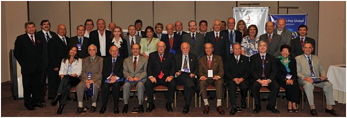 A group shot of the high-level workshop, 