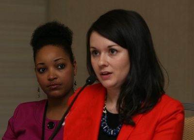 Rebecca Posey, Regional Director of Not for Sale, during a meeting at the GPC 2012 Atlanta.