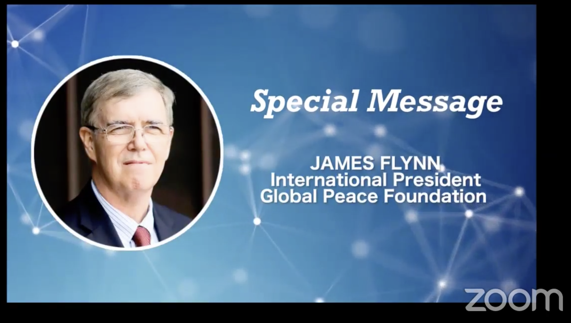 Global Peace Foundation | President James Flynn Message for 2020 International Day of Peace: Shaping Peace Together