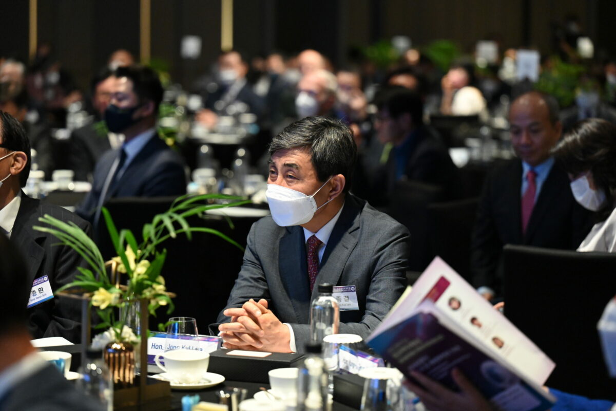 Audience at the International Forum on One Korea 2022 