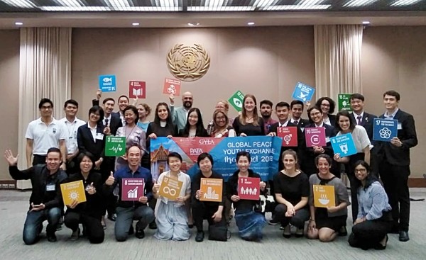 Participants of the Asia Pacific Youth & Sustainable Tourism Workshop in Bangkok, Thailand