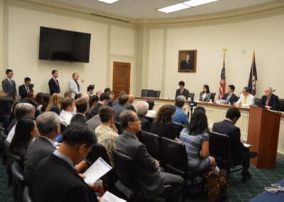 Audience engages panel