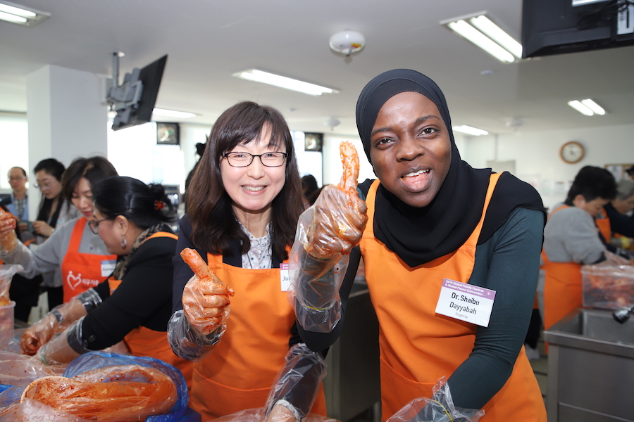 GPW Service Project Makes Kimchi