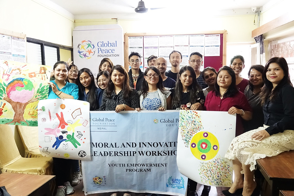 Group photo of moral and innovative leaders workshop
