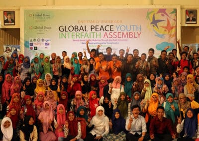 Group of participants at Global Peace Youth Interfaith Assembly
