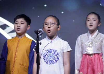 Youth perform at the International Forum on One Korea