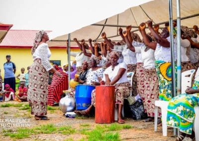 Singers and musicians at the International Day of Peace