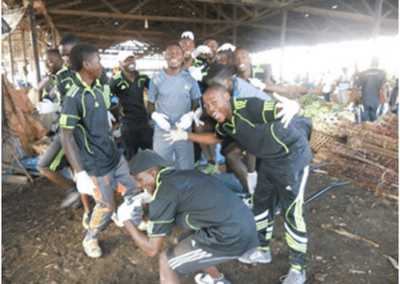 GPF volunteers during clean up event