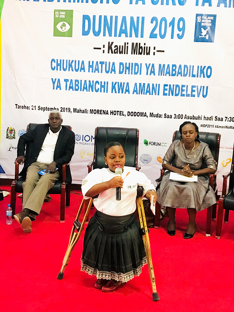 Sophia Mbeyela is a founder and Director of Peaceful Life for People with Disabilities Foundation (PLPDF), emphasizes on inclusiveness in all stages of decision making