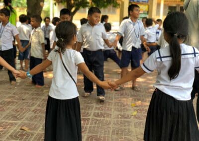 Students Play Outdoor Games