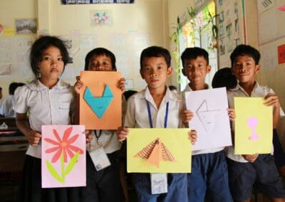 Students With Artwork