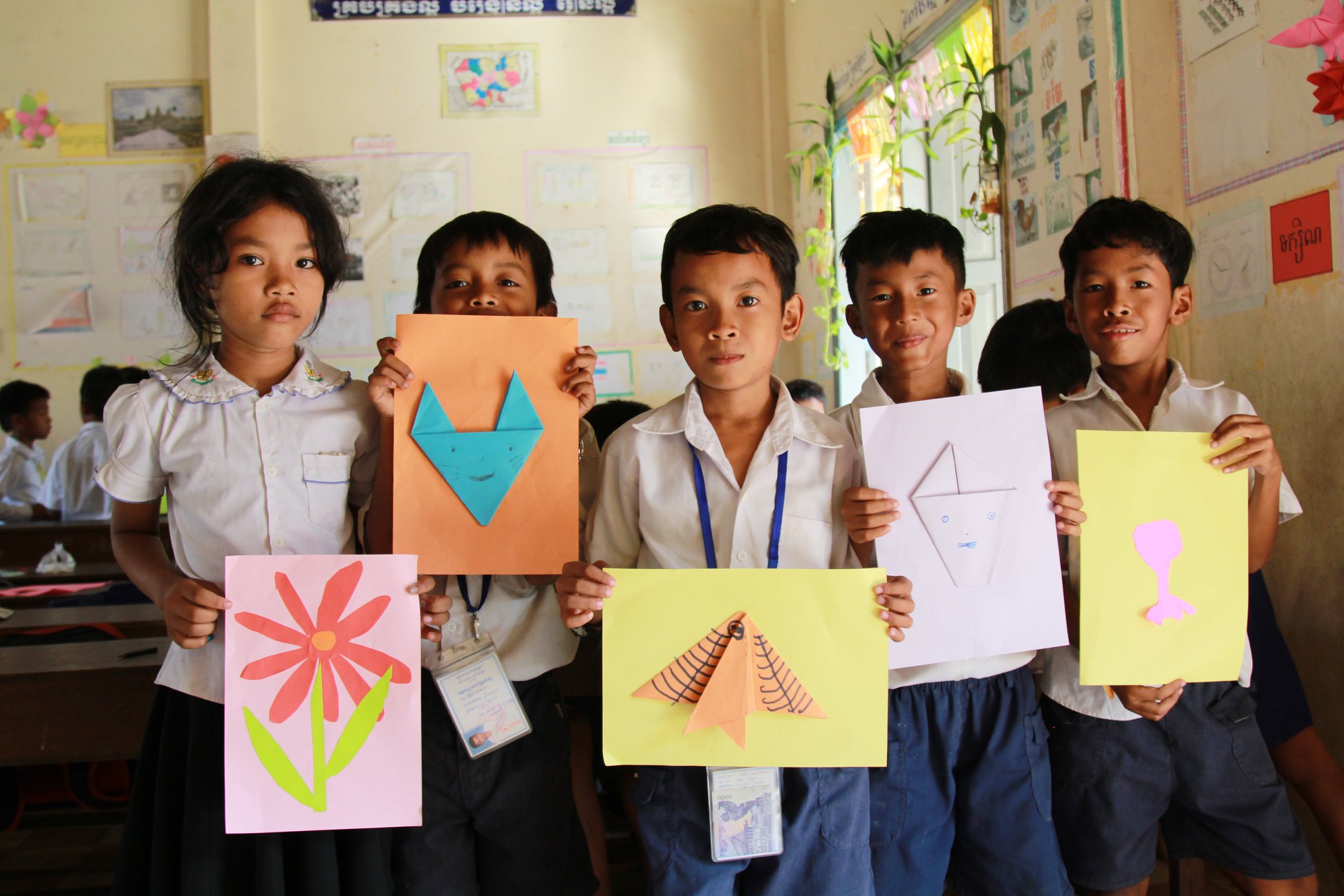 Students With Artwork