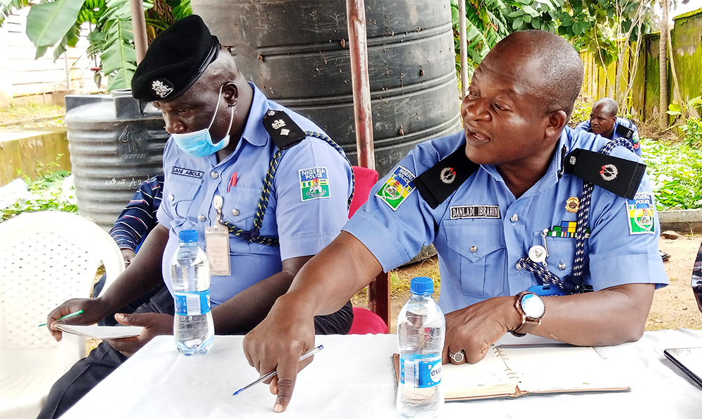 The Area Commandant Of Kafanchan Division Of The Nigeria Police Discussing Security Issues And Sustainable Peace