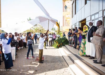 Marching started from 07:30am at College of Business Education (CBE) to Morena Hotel in Dodoma where the Director of Public Prosecution received a peace dove