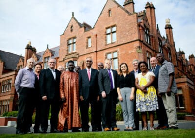 Junior Ministers Ross and Fearson with delegates at Riddle Hall