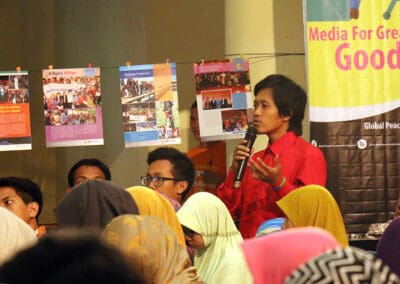Participant asking a number of questions during the Q&A sessions