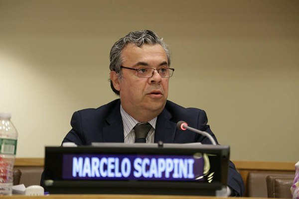 Marcelo Scappini at United Nations during IYLA 2014.