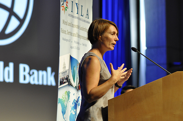 Panelist Karen Scheuerer at IYLA 2014.