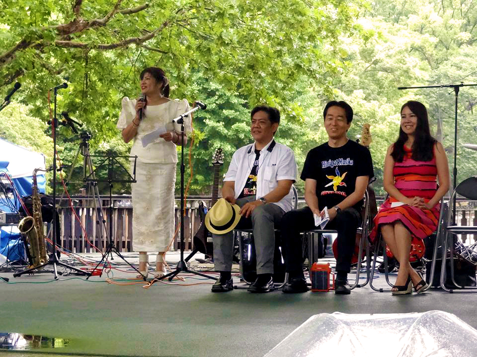 Ms. Noemi Ogura at opening of Global Peace Foundation Festival in Japan.